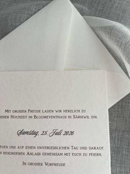 Hochzeitseinladung "Klassik"